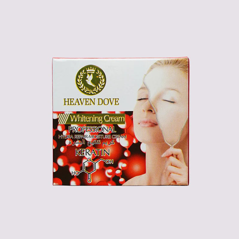 Whitening cream with keratin